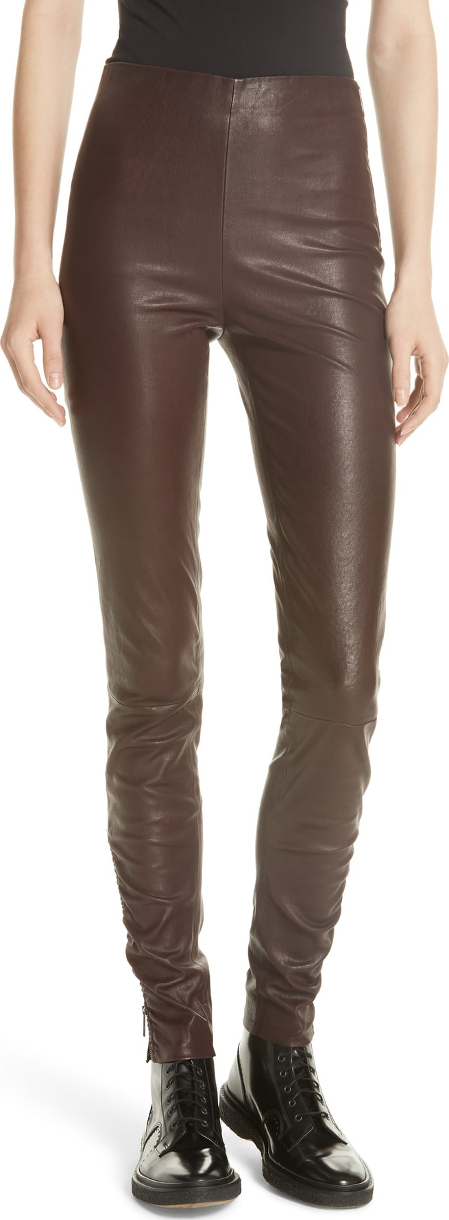 GREY Jason Wu Stretch Leather Skinny Pants