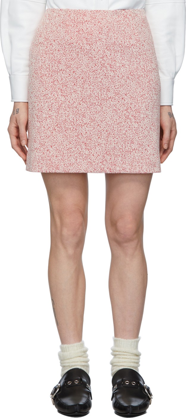 Namacheko White & Red Tasebar Miniskirt