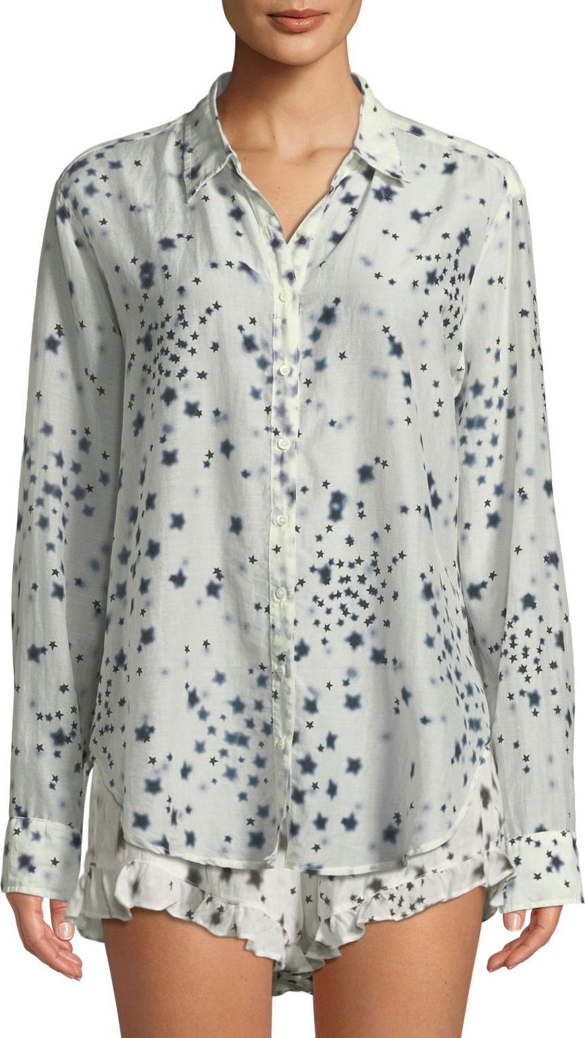 Xirena Beau Etoile-Print Lounge Shirt