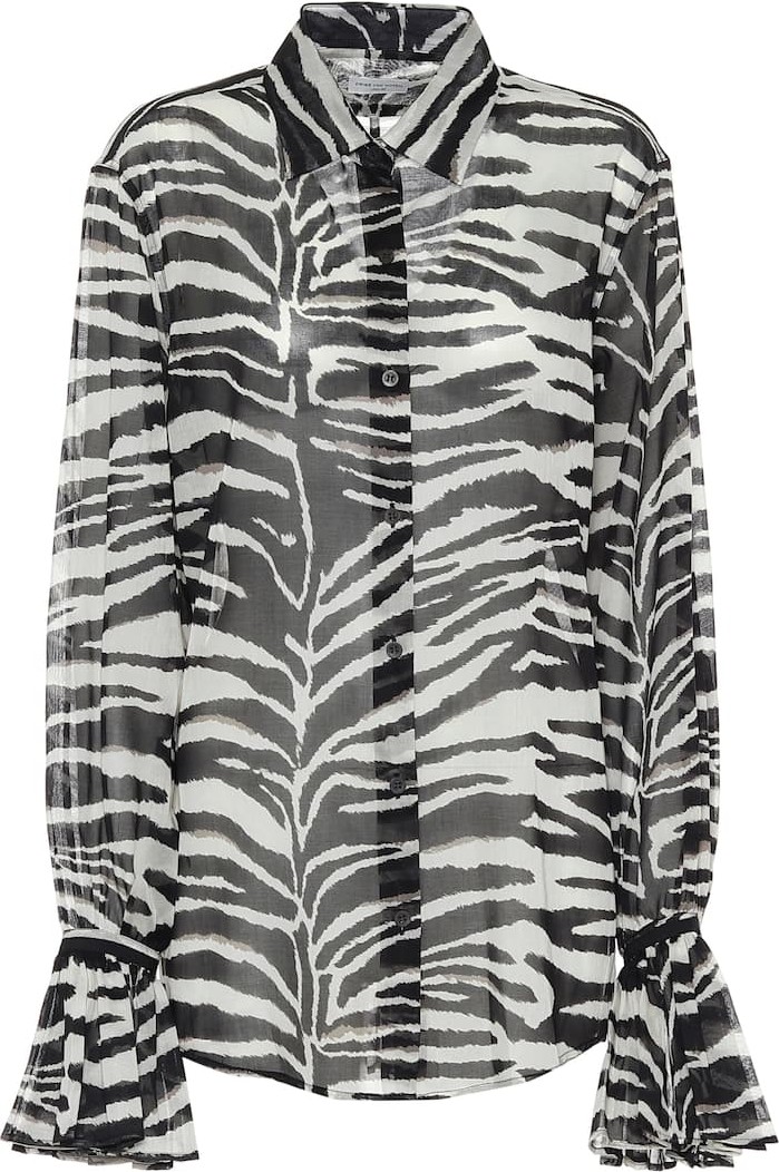 Dries Van Noten Zebra-print cotton shirt