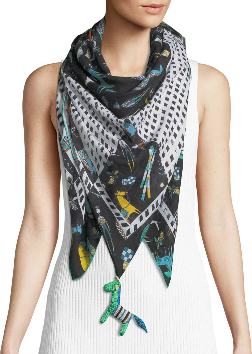 rumisu Sharing One Saddle Printed Scarf