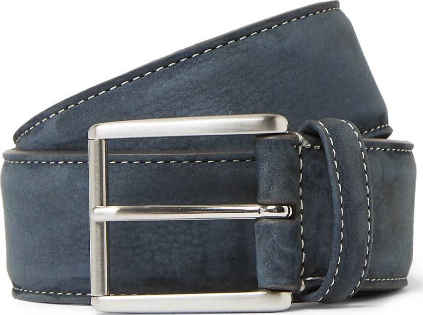 Anderson's 4cm Grey Nubuck Belt