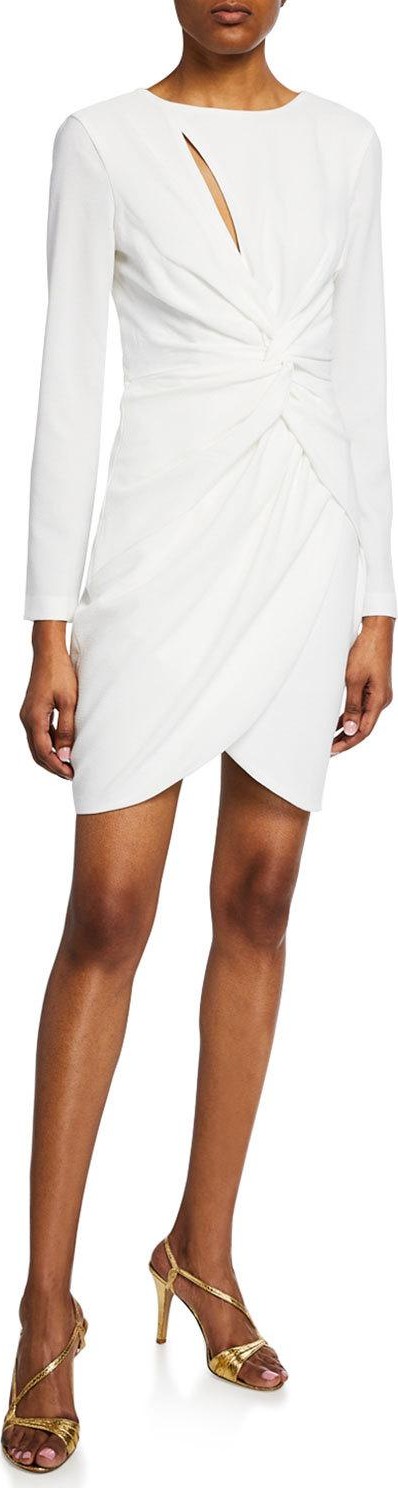 Dress the Population Colby Crepe Grecian-Knot Dress