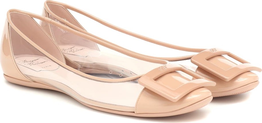 Roger Vivier Gommette leather ballet flats