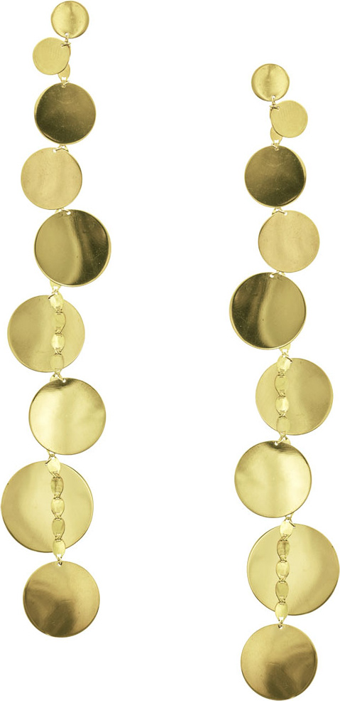 Lana Linear 9-Disc Drop Earrings