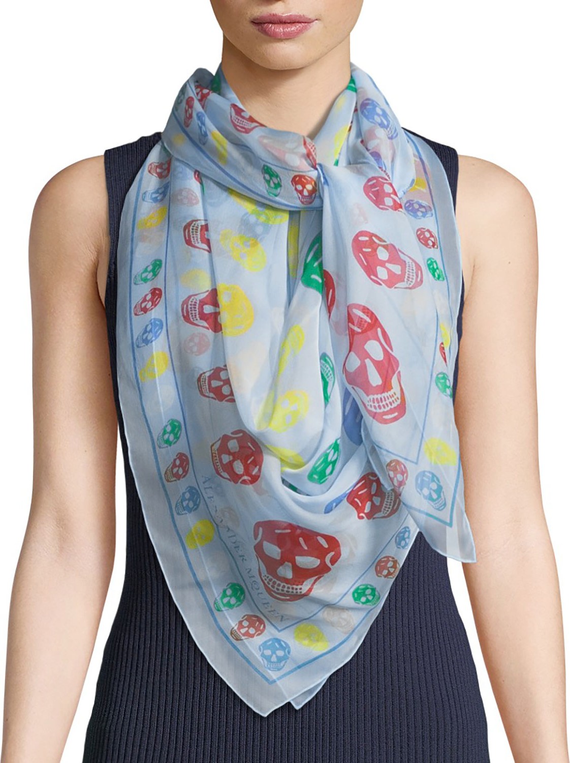 Alexander McQueen McQueen Silk Skull Scarf