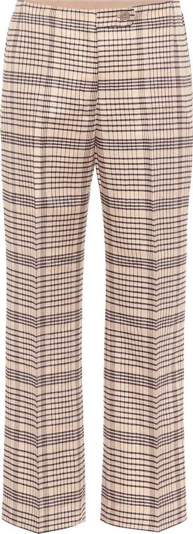 Acne Studios Checked wool-blend pants