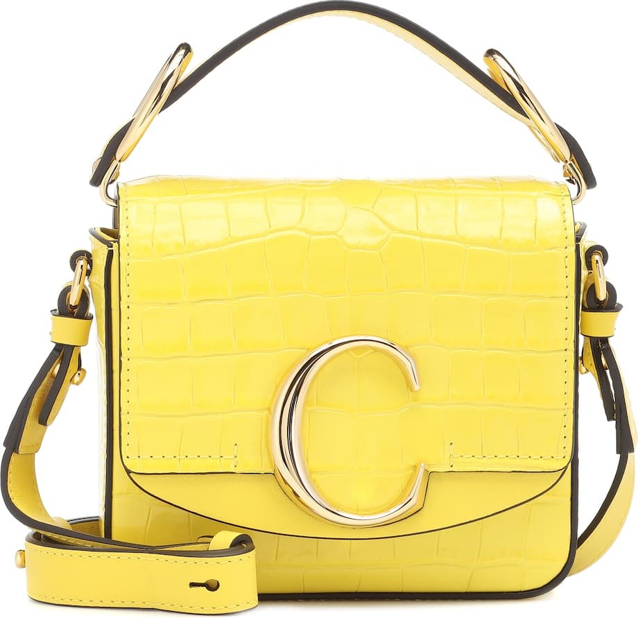 Chloe Chloé C Mini leather shoulder bag