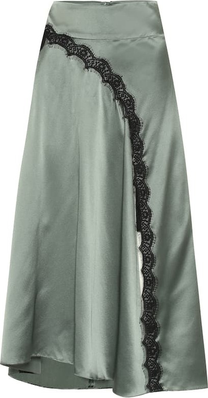 Dorothee Schumacher Seduction satin midi skirt