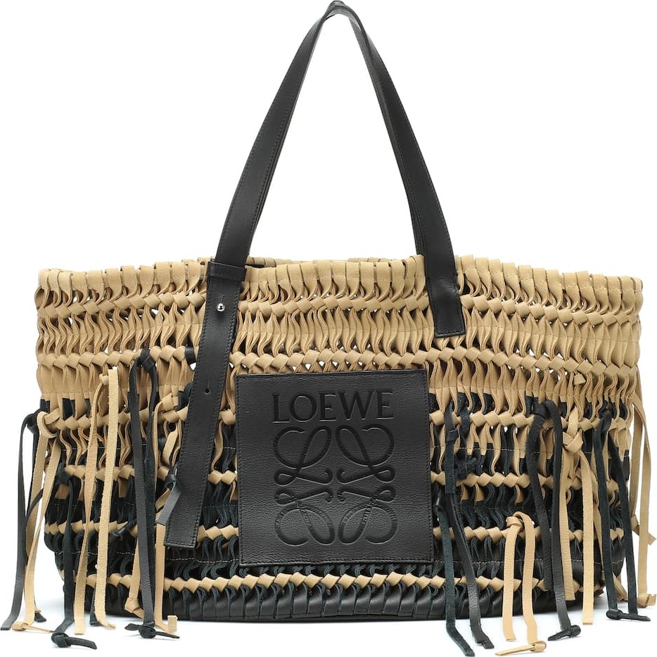 LOEWE Woven leather tote