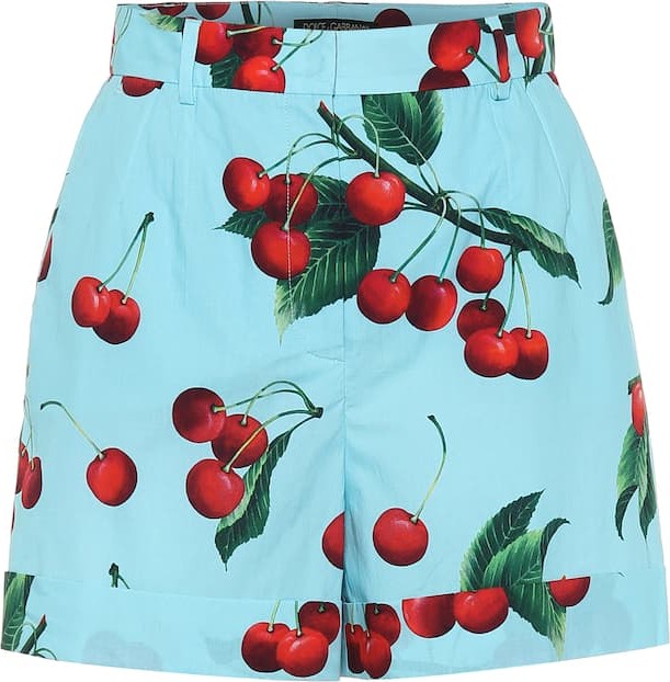 Dolce & Gabbana Exclusive to Mytheresa – cherry printed cotton shorts