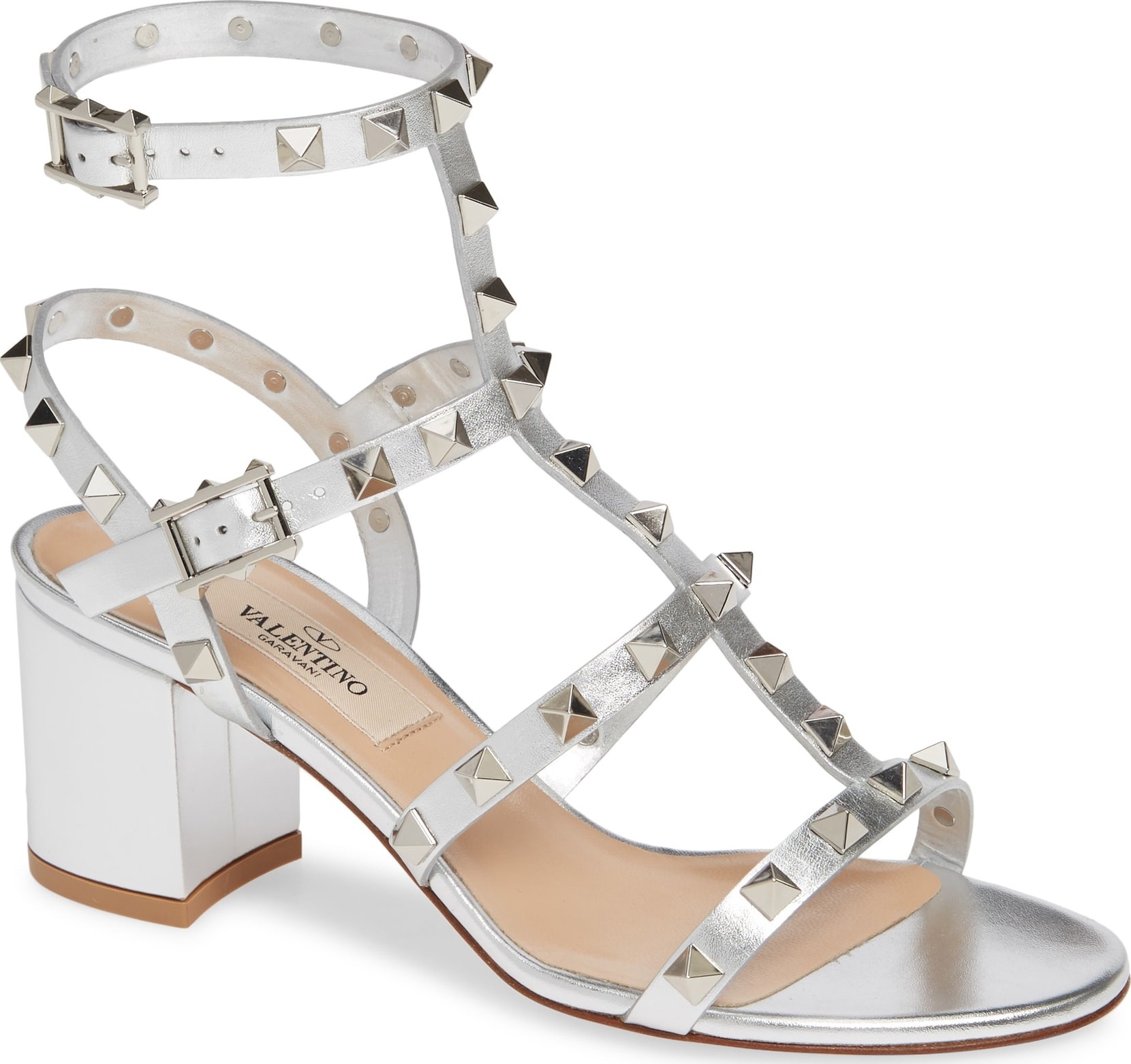 Valentino Rockstud Block Heel Sandal Valentino Rockstud Block Heel Sandal