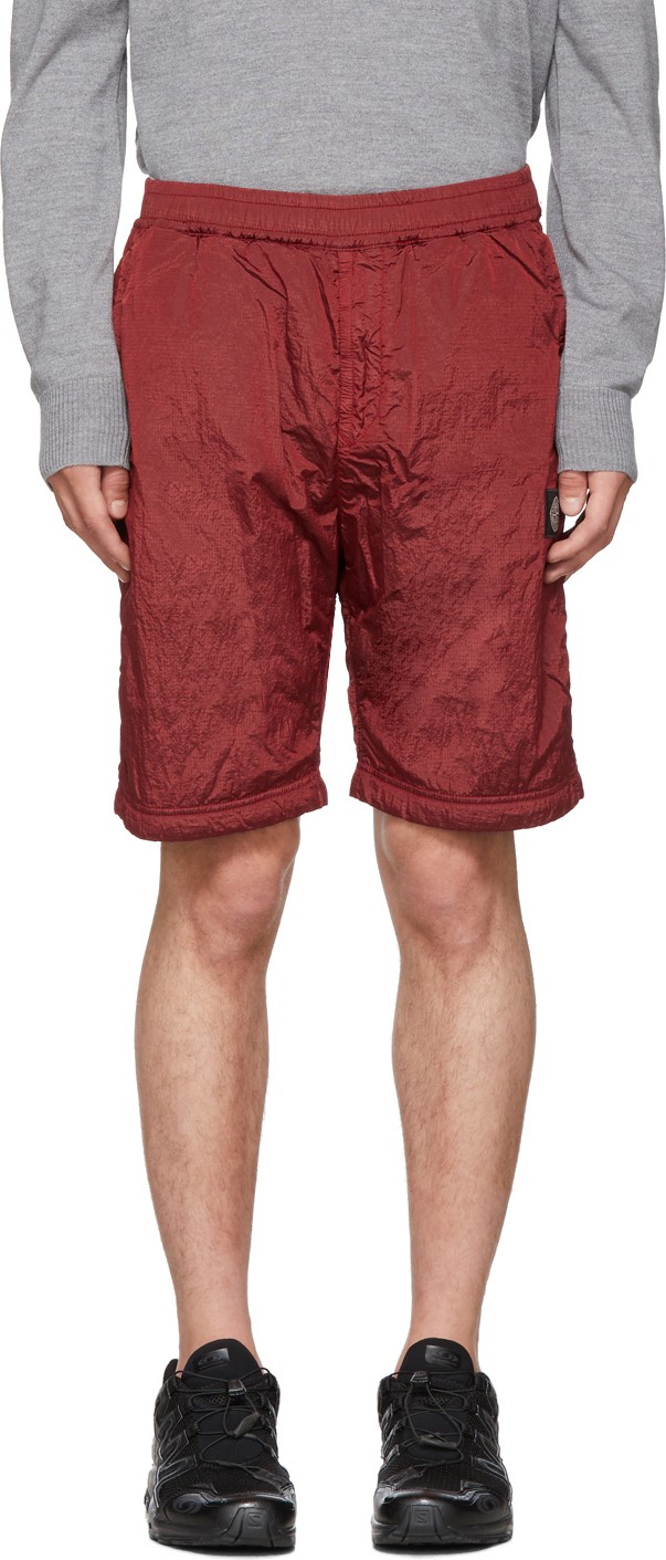 Stone Island SSENSE Exclusive Red Bermuda Shorts