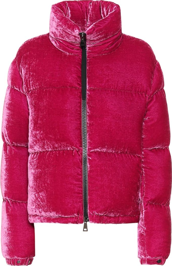 Moncler Rimac velvet down jacket