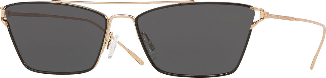 Oliver Peoples Evey Rectangle Metal Sunglasses