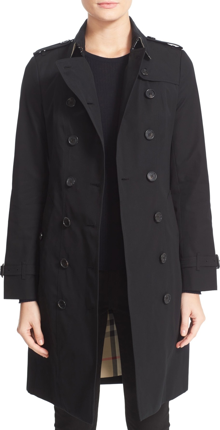 Burberry London England Sandringham Long Slim Trench Coat