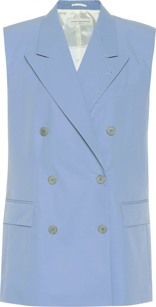 Dries Van Noten Cotton sleeveless jacket