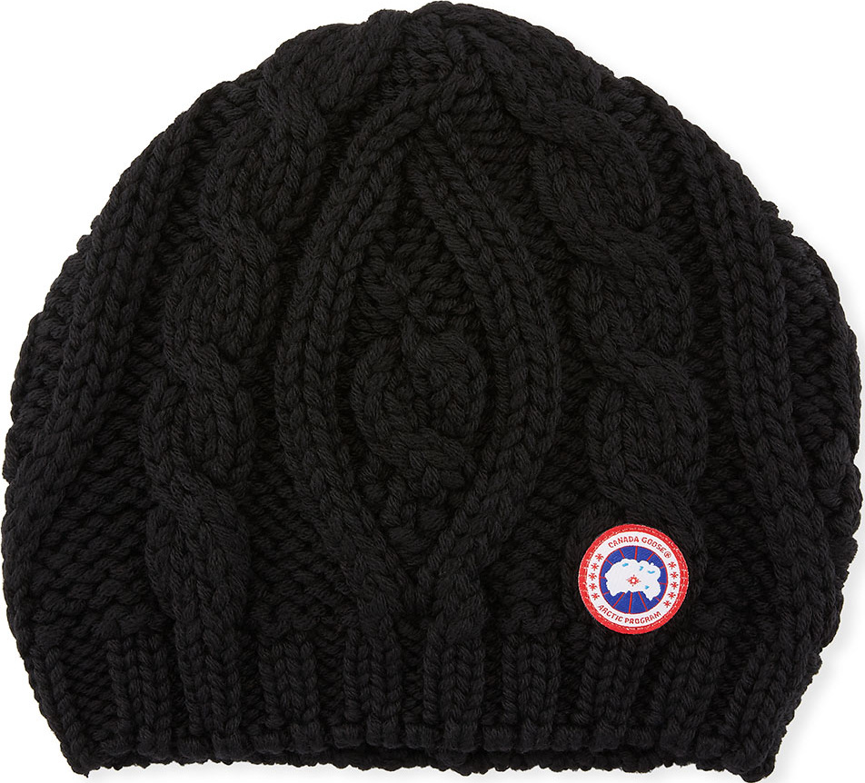 Canada Goose Ladies' Chunky Cable-Knit Beanie Hat