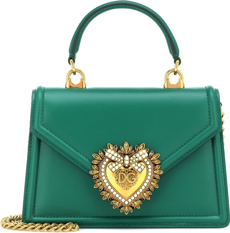 Dolce & Gabbana Devotion Small leather shoulder bag