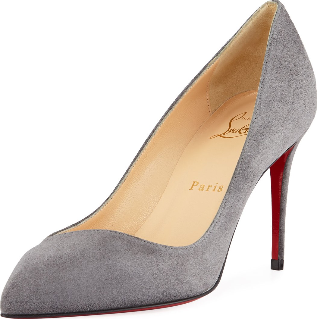 Christian Louboutin Corneille Suede Red Sole Pumps