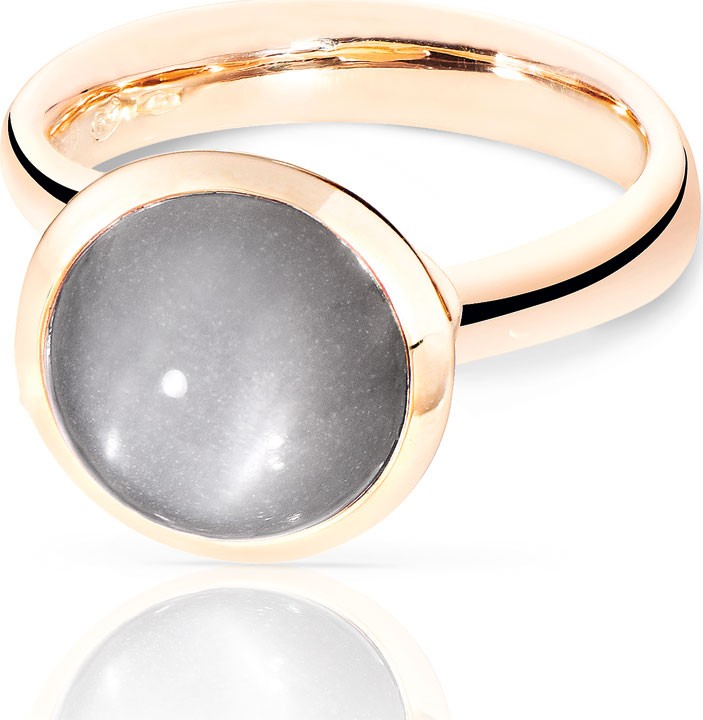 Tamara Comolli 18k Rose Gold Large Bouton Moonstone Cabochon Ring, Size 7/54