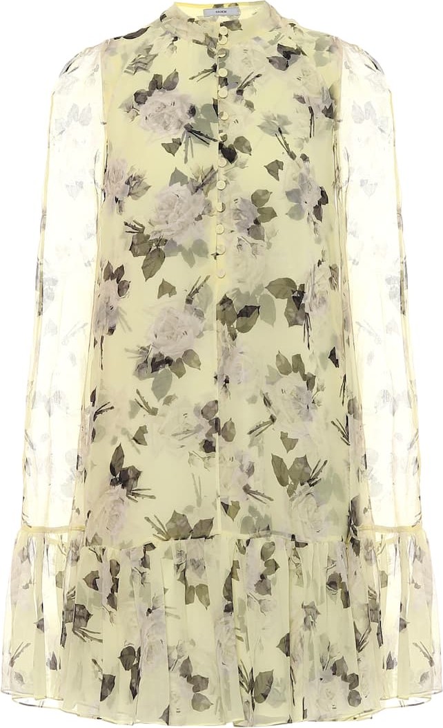 Erdem Constantine floral silk-voile minidress