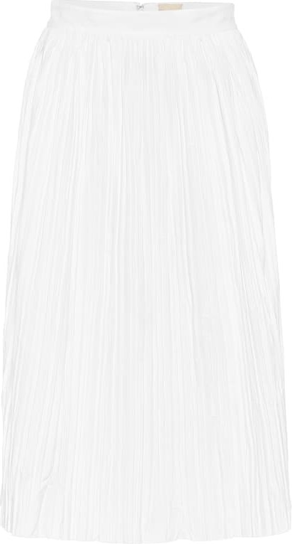 Khaite Sylvia high-rise cotton-twill skirt
