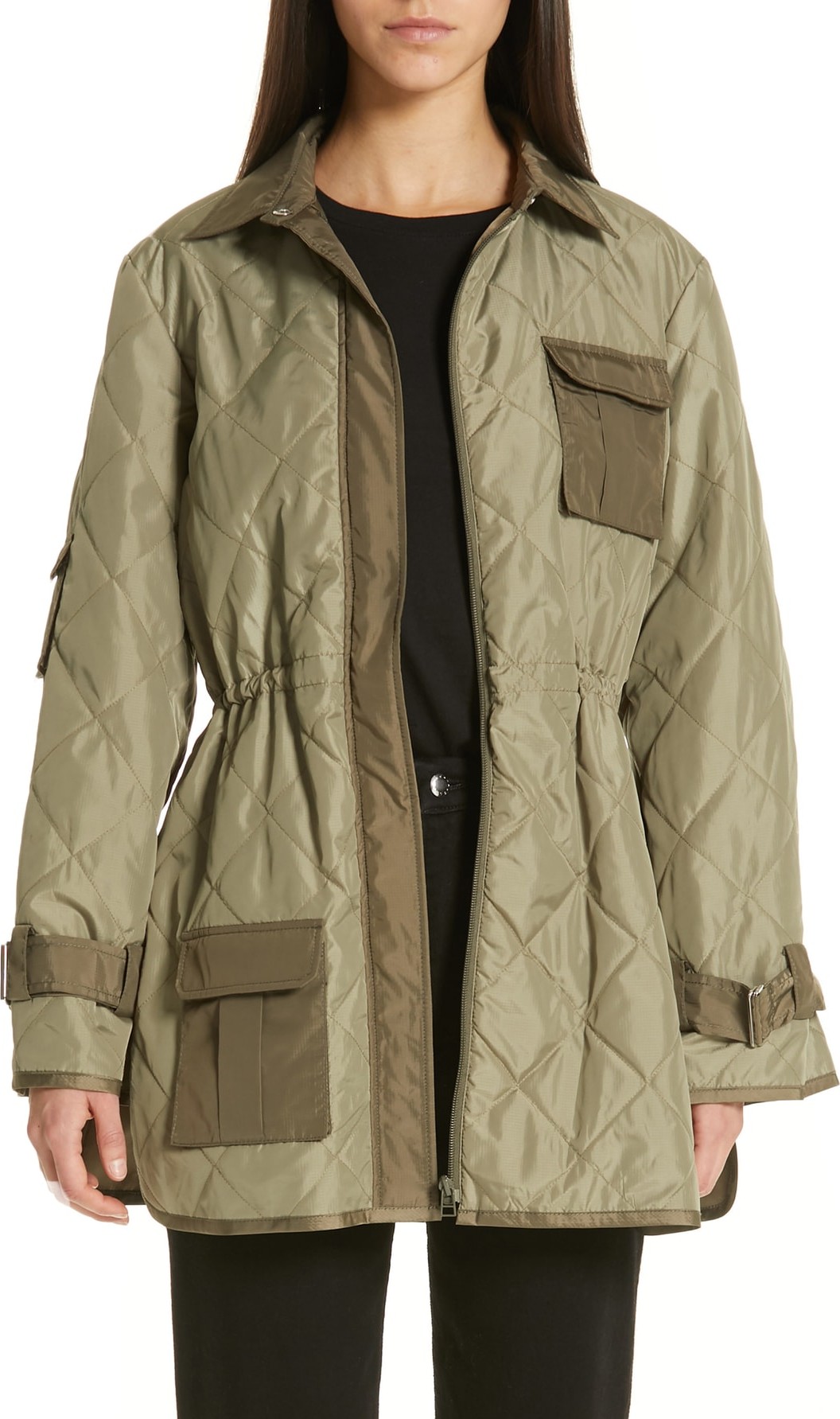 Ganni Quilted Ripstop Jacket