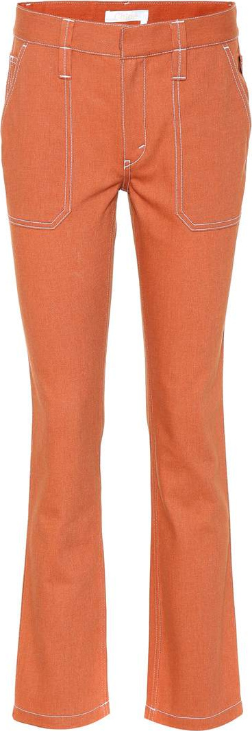 Chloe Stretch-cotton pants