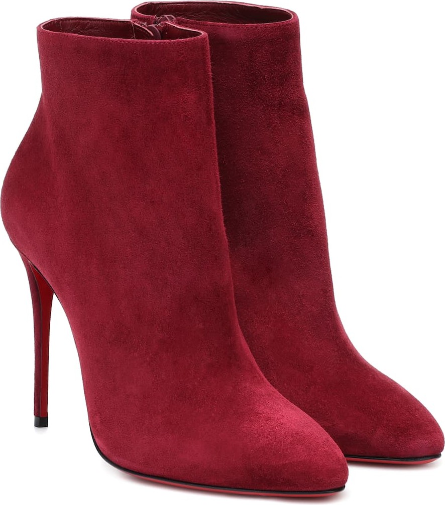 Christian Louboutin Eloise 100 suede ankle boots