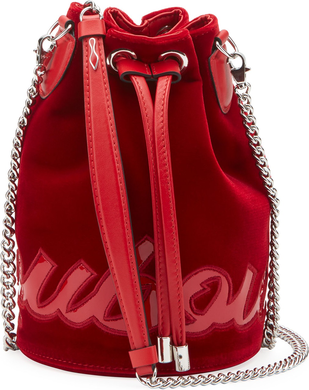 Christian Louboutin Mary Jane Velvet Bucket Bag