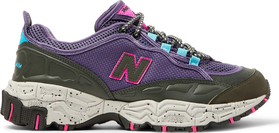 New Balance 801 Leather-Trimmed Canvas and Mesh Sneakers