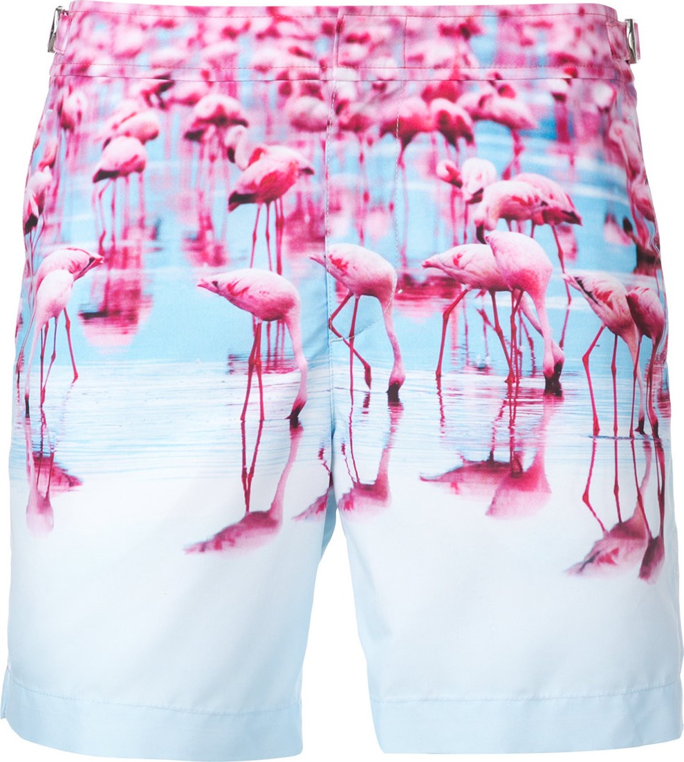 Orlebar Brown flamingo print swim shorts