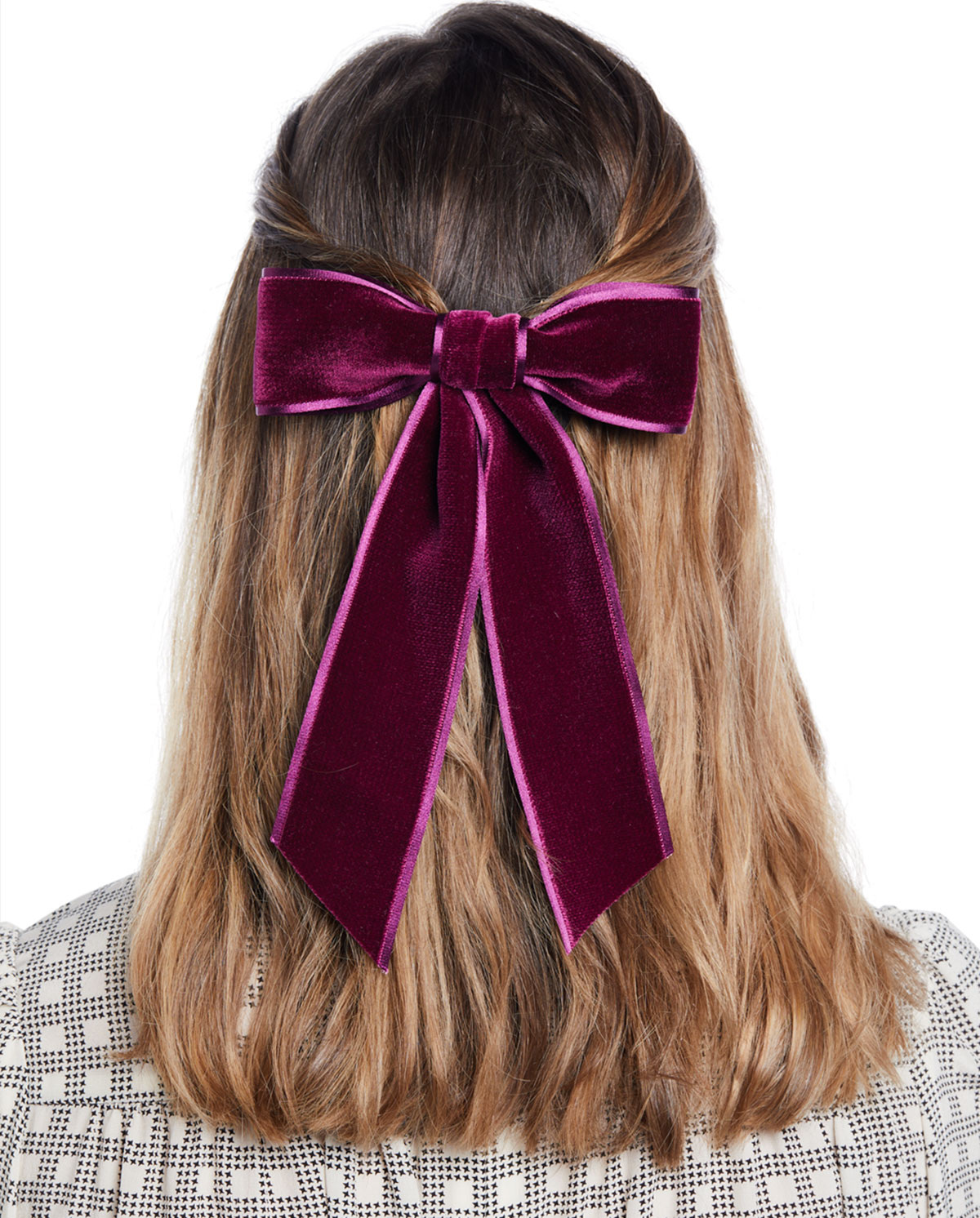 Jennifer Behr Mathilde Velvet Bow Barrette