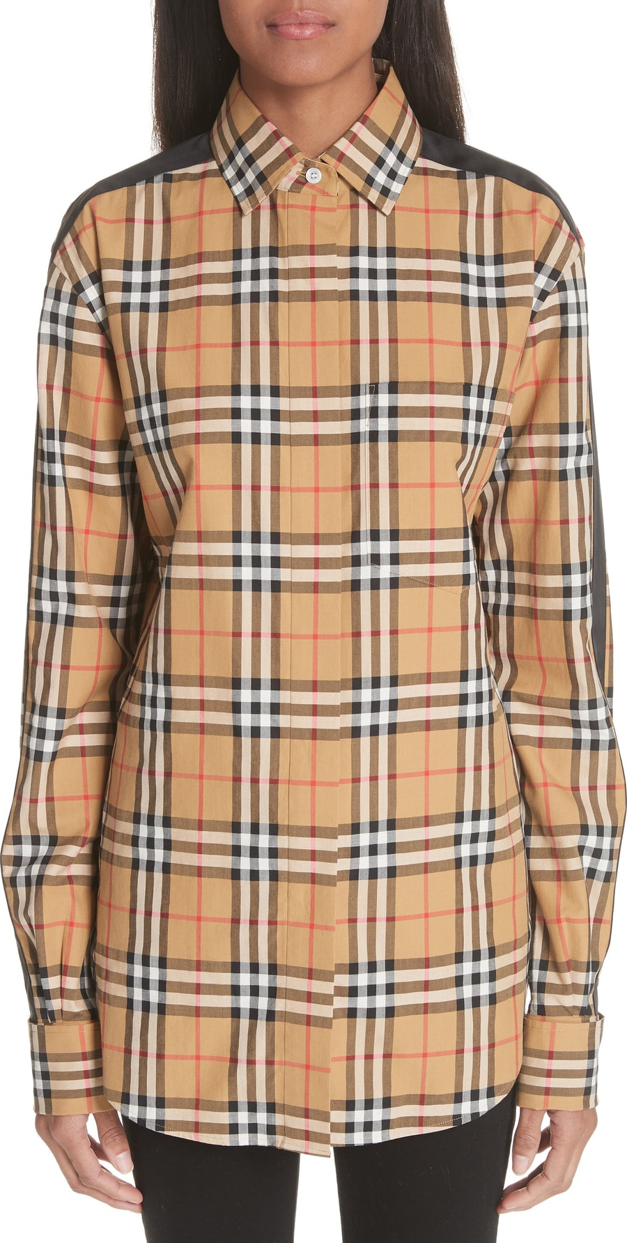 Burberry London England Saoirse Vintage Check Cotton Top