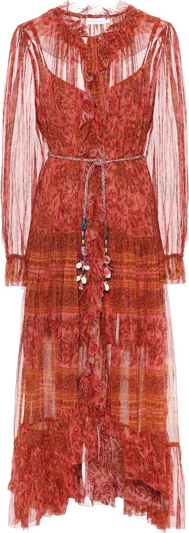 Zimmermann Edie silk midi dress
