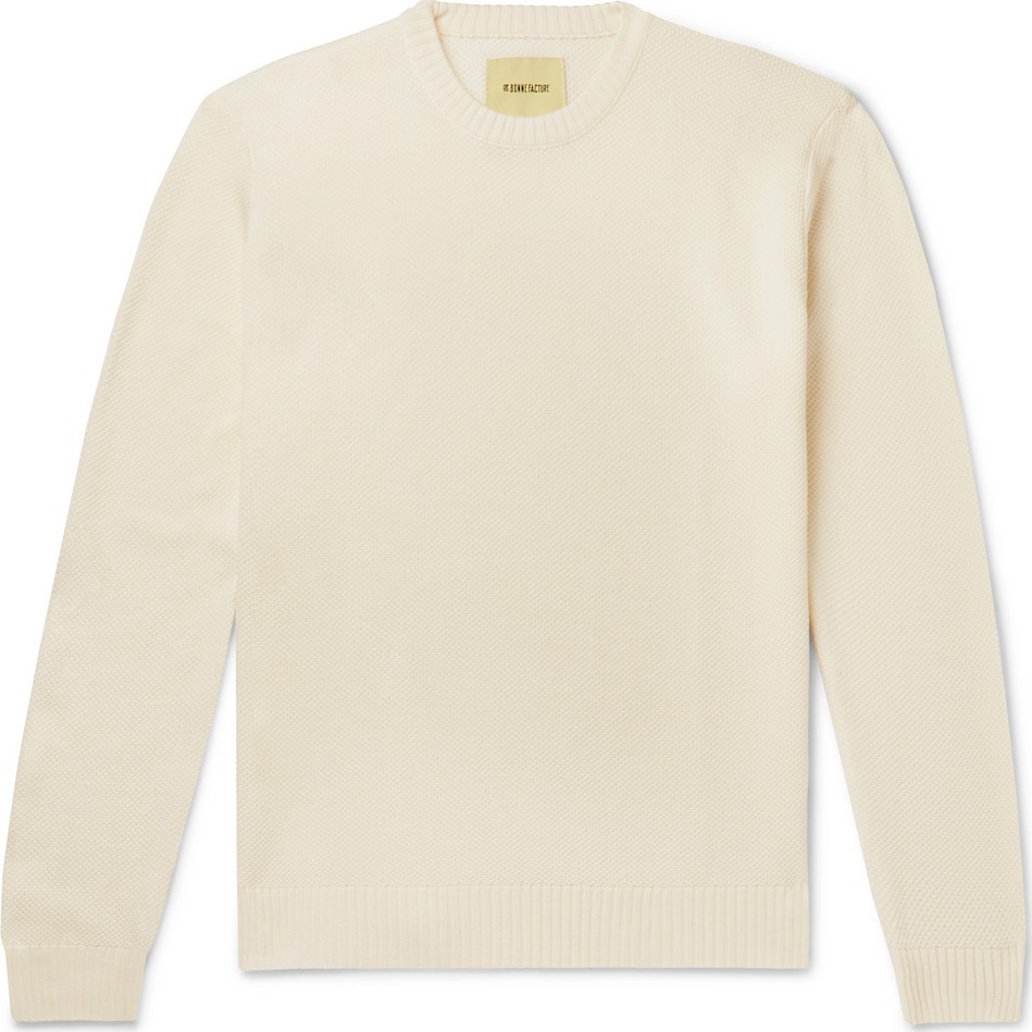 De Bonne Facture Wool-Piqué Sweater