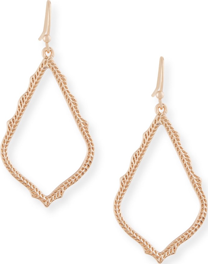 Kendra Scott Sophia Statement Earrings in 14K Rose Gold Plate