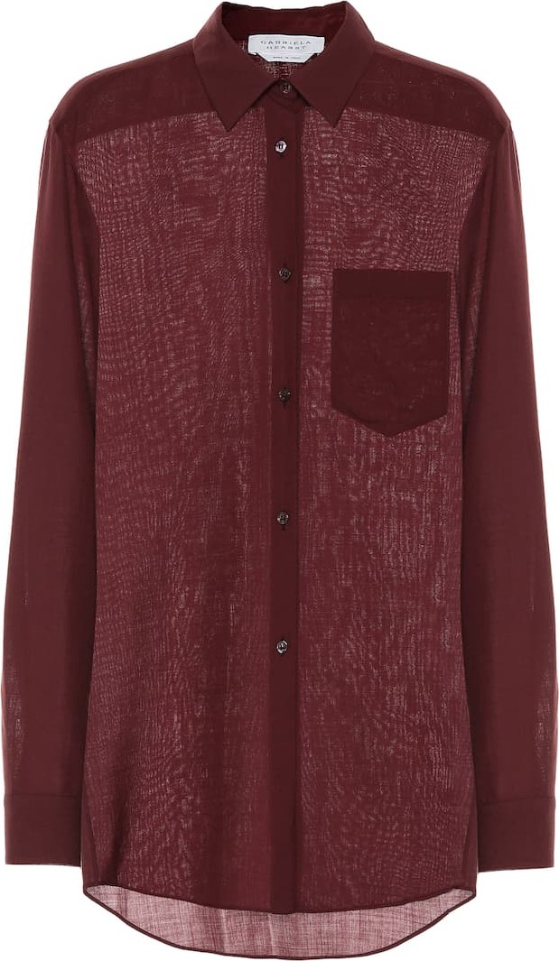 Gabriela Hearst Reyes wool and cashmere blouse