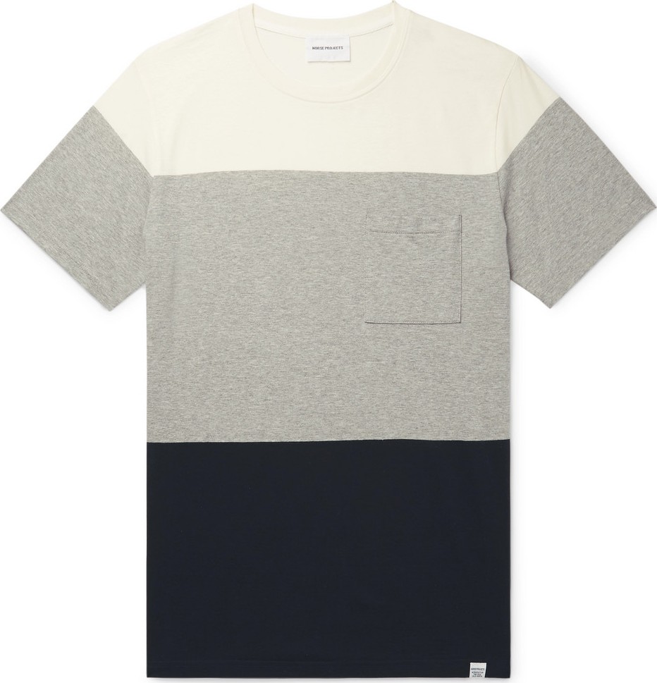 Norse Projects Niels Colour-Block Cotton-Jersey T-Shirt