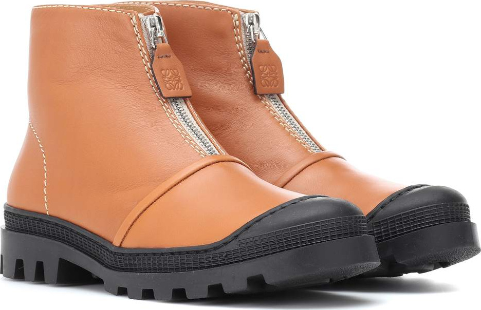 LOEWE Leather ankle boots