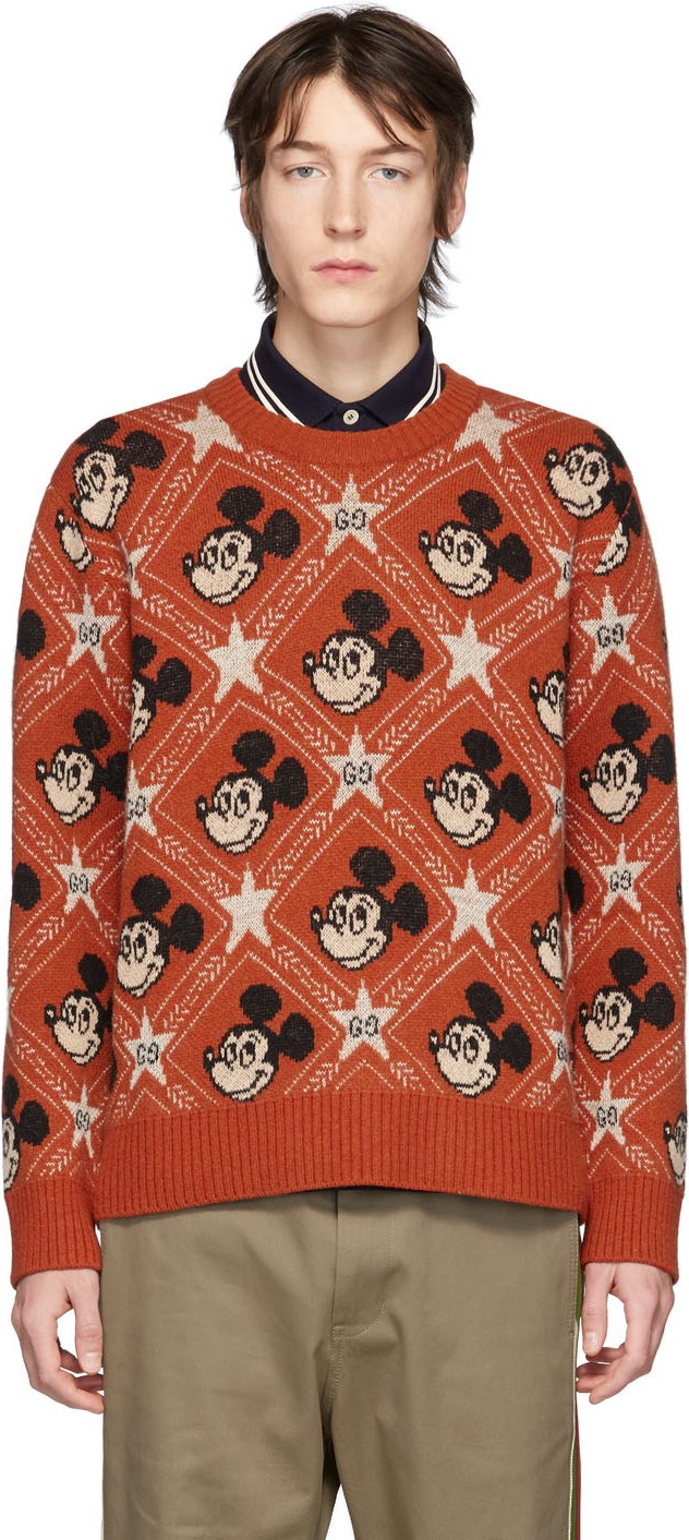 Gucci Orange Disney Edition Wool Cardigan