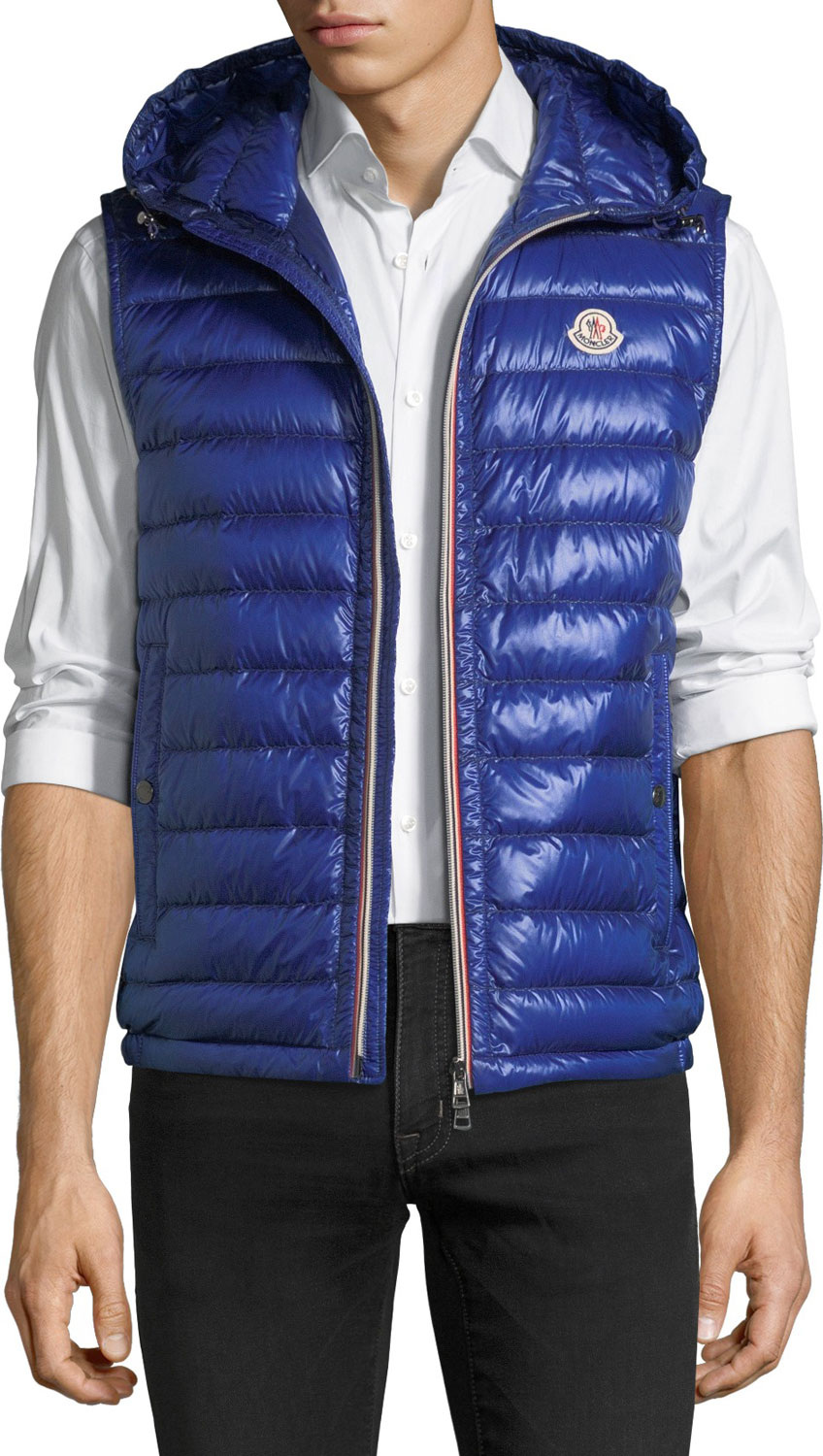 Moncler Hooded Quilted Down Gilet