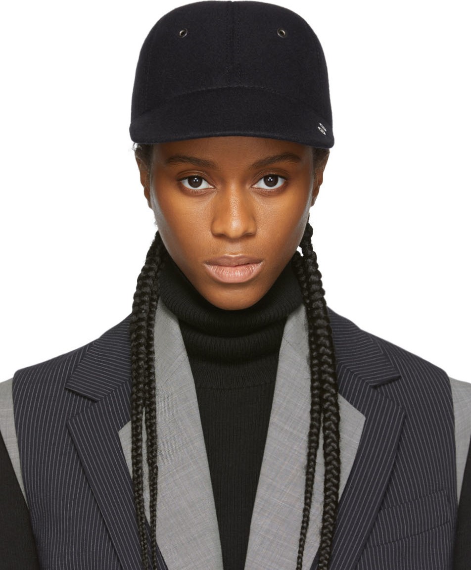 Sportmax Navy Savona Cap