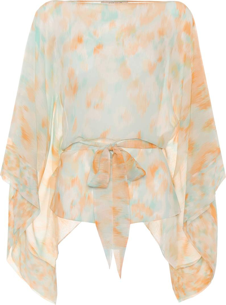 Roberto Cavalli Printed silk top