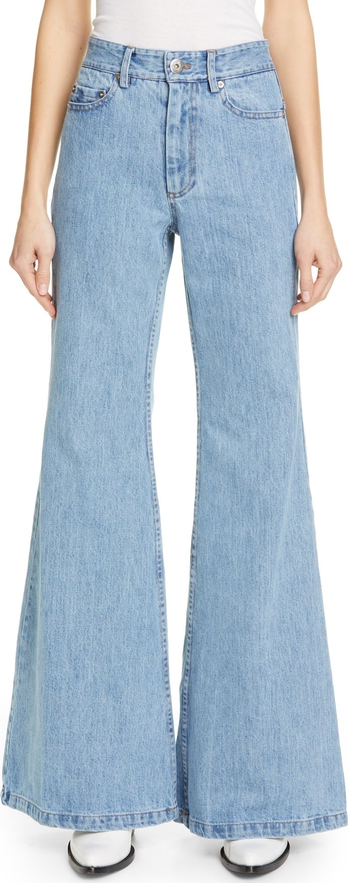 Matthew Adams Dolan High Waist Flare Leg Jeans