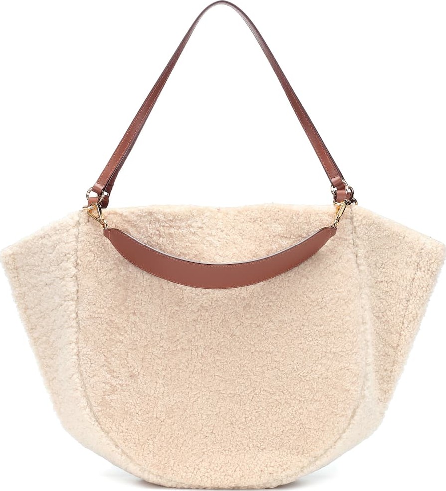 Wandler Mia shearling tote