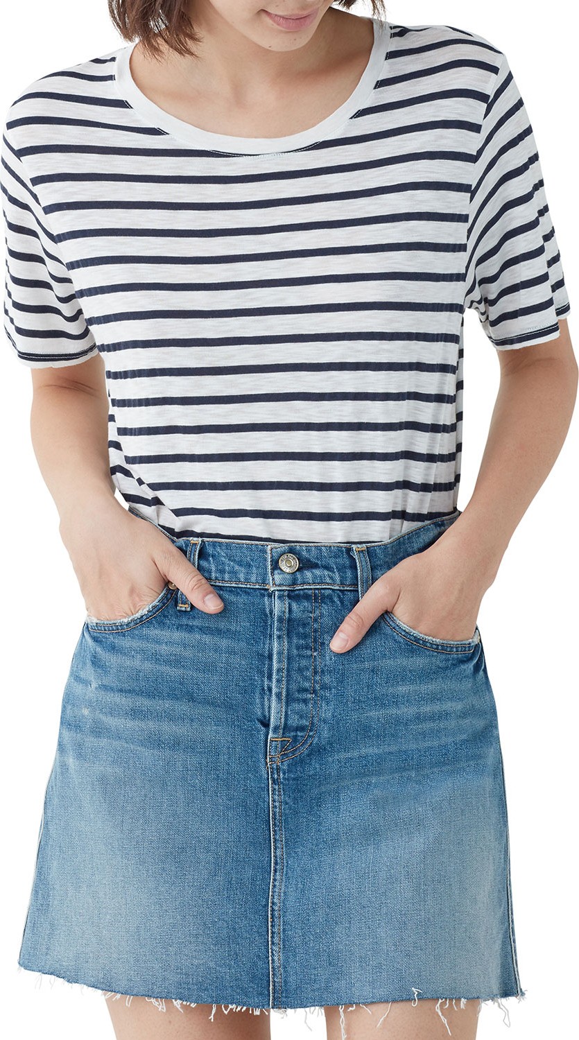 Splendid Zoe Striped Crewneck Short-Sleeve T-Shirt