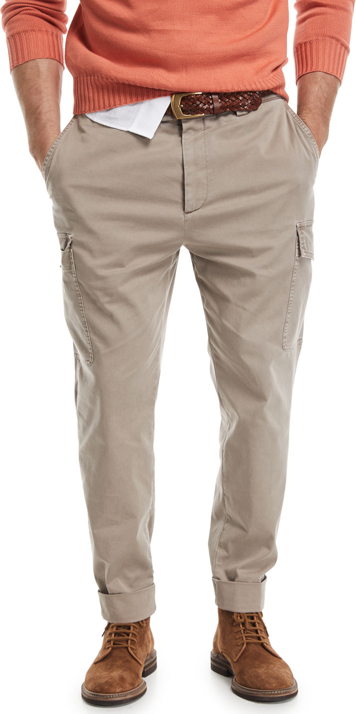 Brunello Cucinelli Slim-Leg Cargo Pants