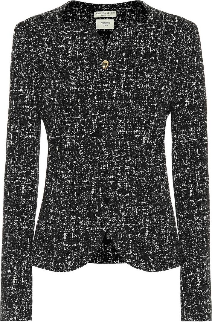Bottega Veneta Tweed wool and cotton blazer